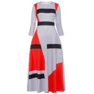 Colorblock Maxi Dress